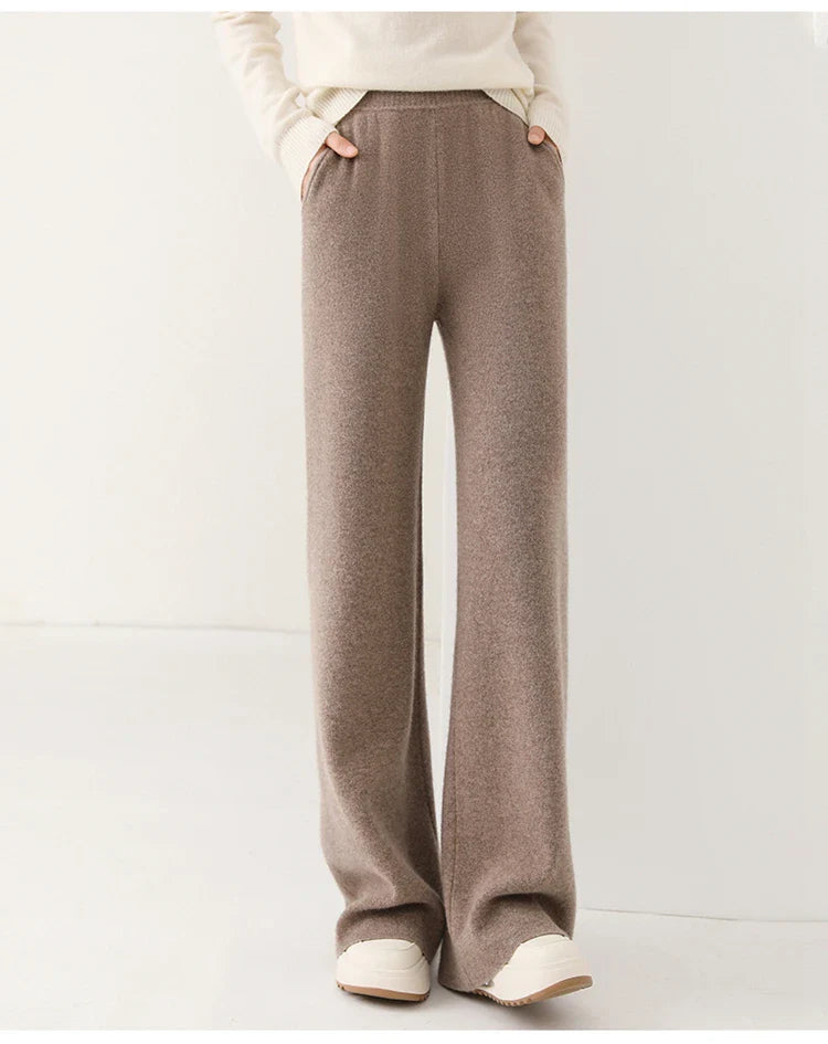 Mireya Merino Wide-Leg Lounge Pants
