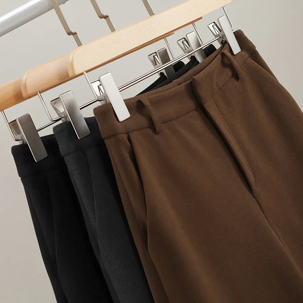 Elowira Wool Wide-Leg Trousers