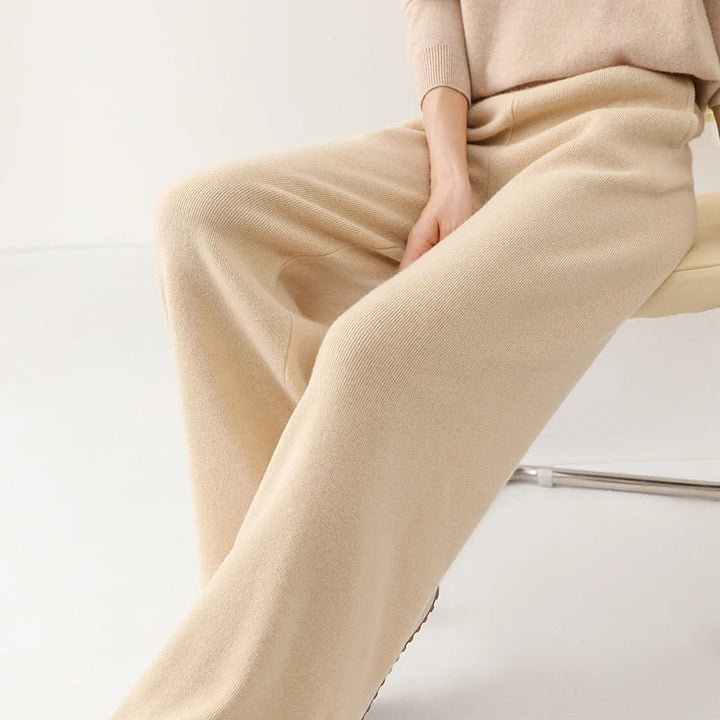 Mireya Merino Wide-Leg Lounge Pants