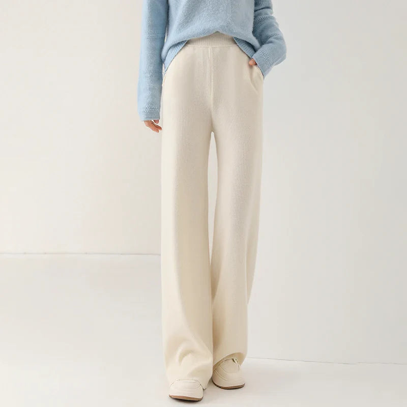 Mireya Merino Wide-Leg Lounge Pants