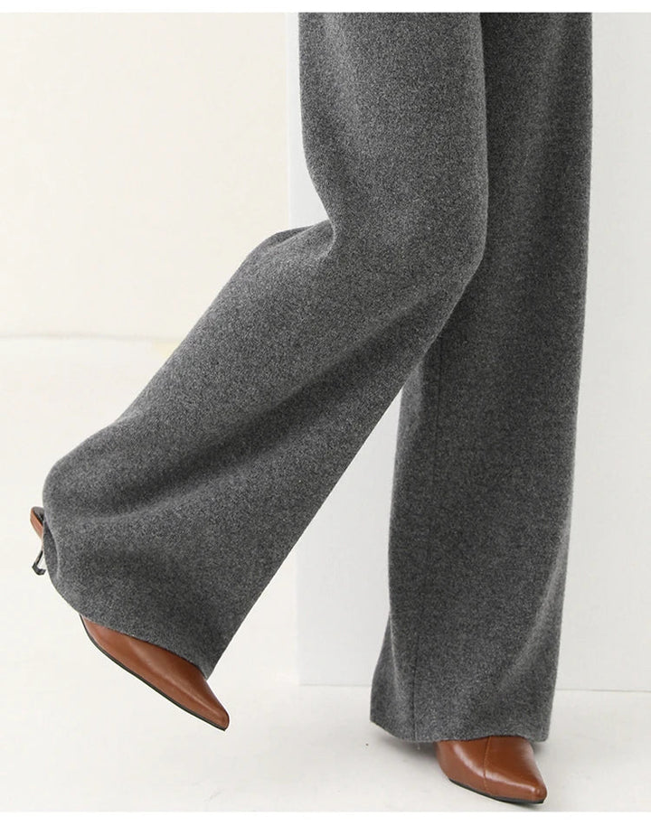 Mireya Merino Wide-Leg Lounge Pants