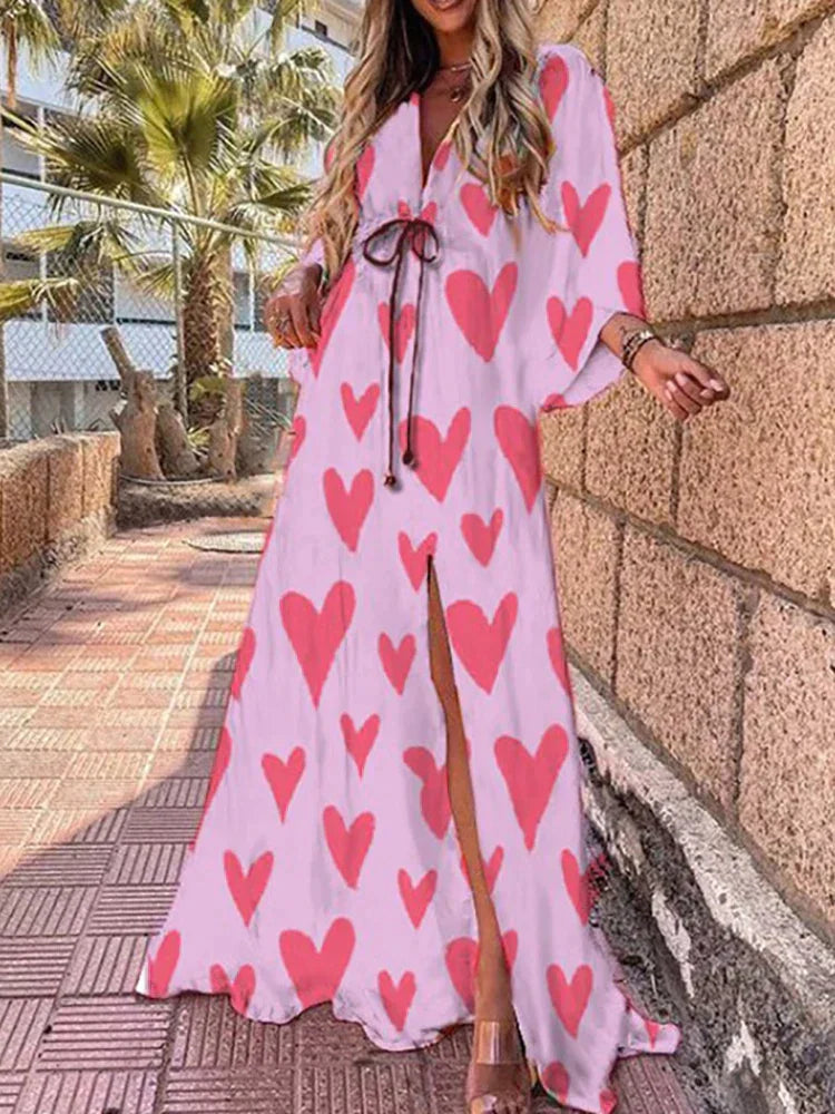 Marilyn Graphic Print Maxi Dress