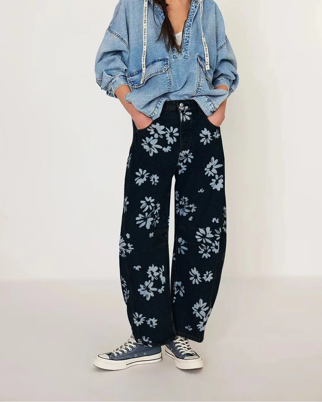 Virelle Tapestry Wide-Leg Jeans
