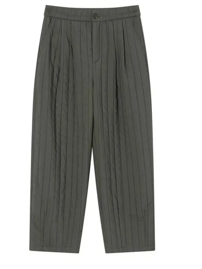 Daria Quilted Wide-Leg Pants