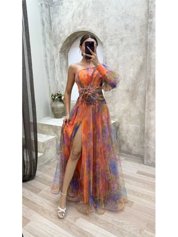 Norma Sheer Floral Maxi Dress