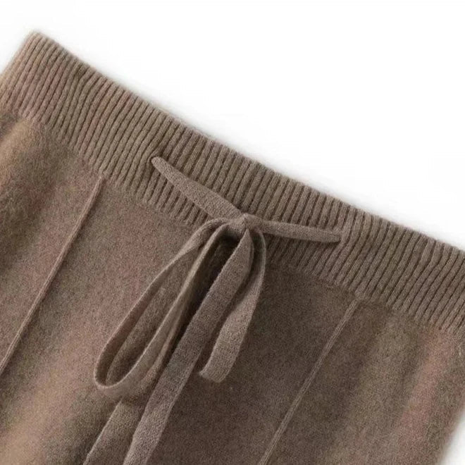 Elysia Merino Wool Wide-Leg Trousers