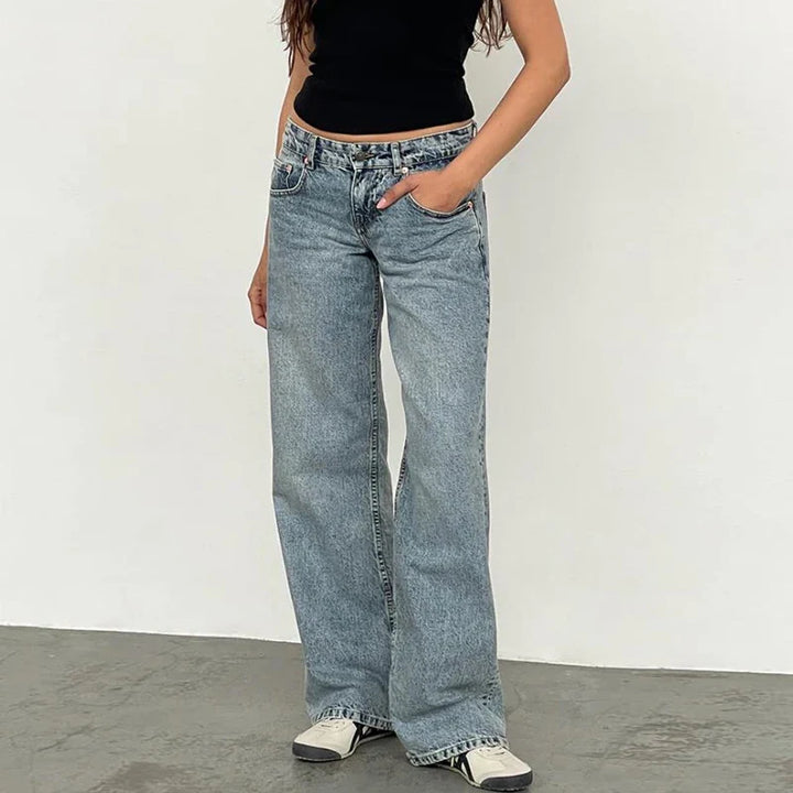 Miley Low-Waist Wide-Leg Jeans