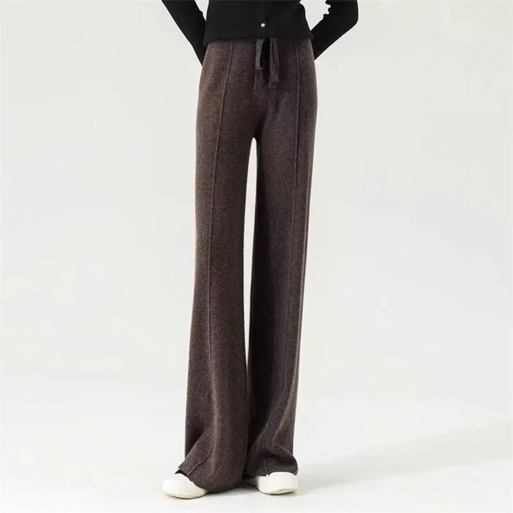 Elysia Merino Wool Wide-Leg Trousers