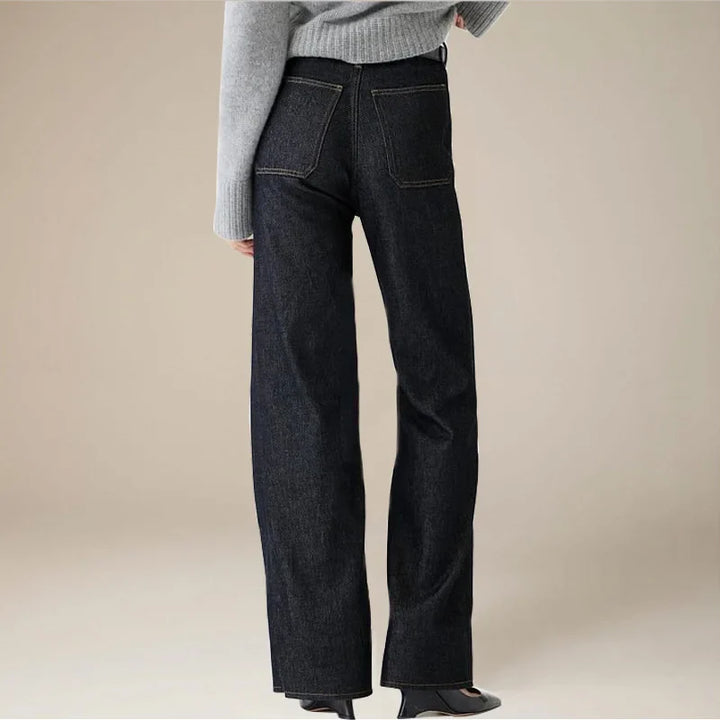 Aurelia Pocket Detail Wide-Leg Jeans