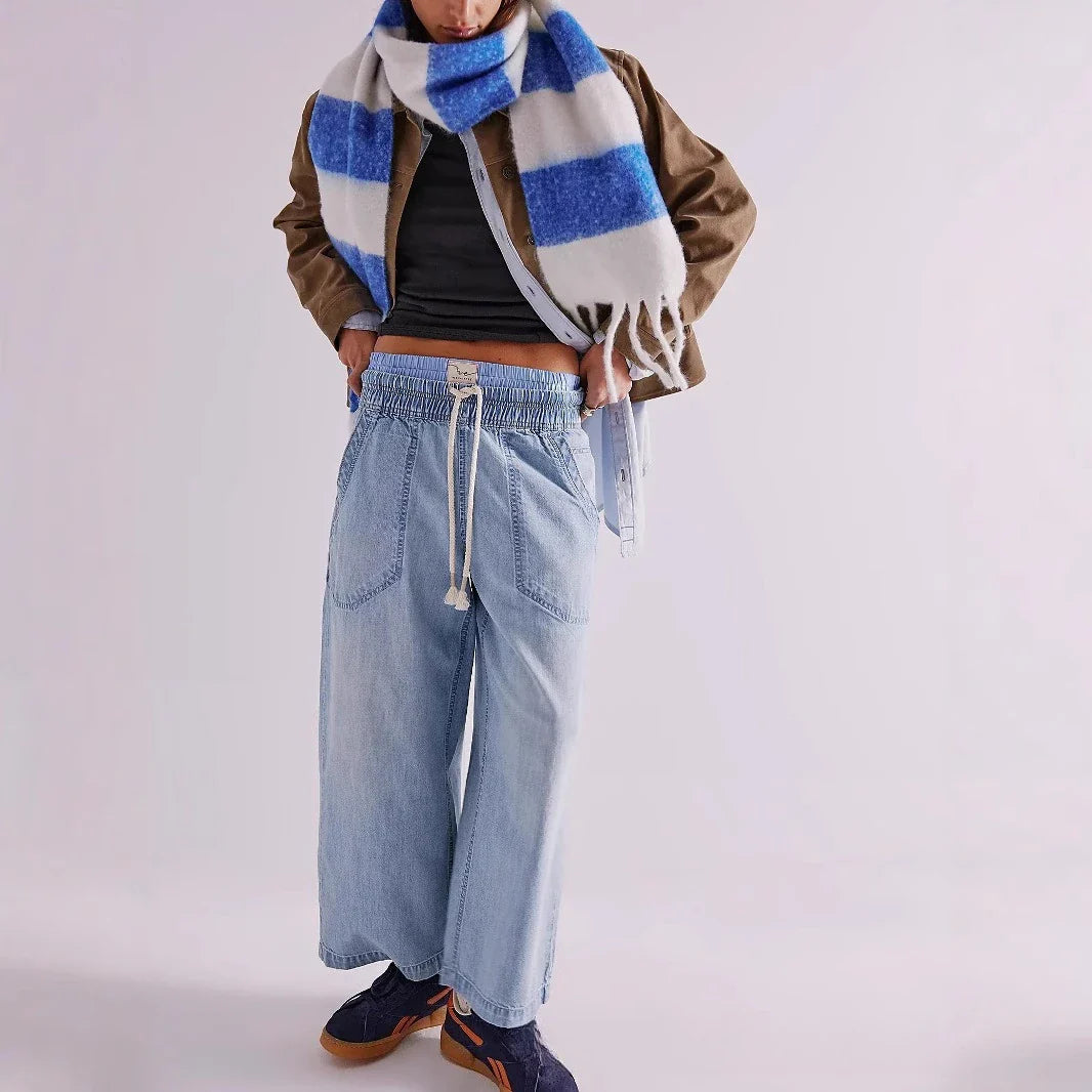 Solara Drawstring Crop Jeans