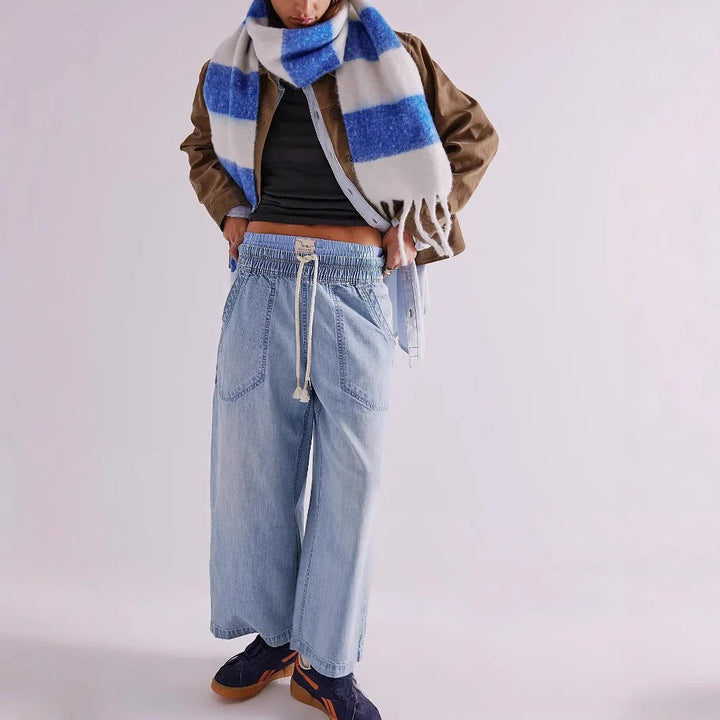 Solara Drawstring Crop Jeans