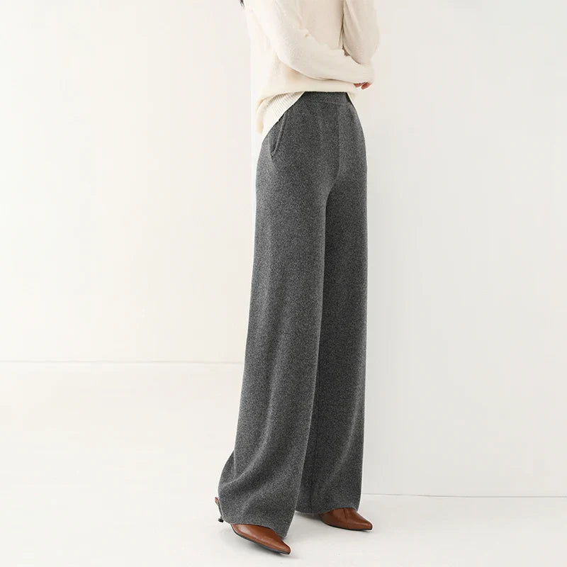 Mireya Merino Wide-Leg Lounge Pants