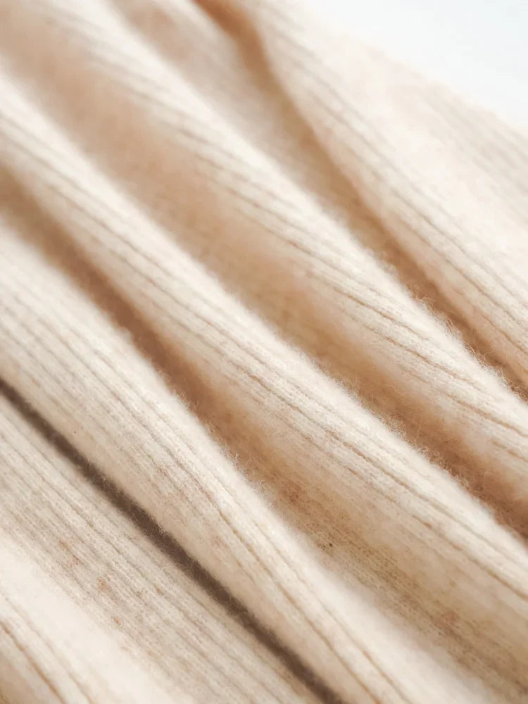 Elara Wool Knitted Wide Leg Pants