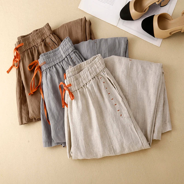Aria Drawstring Wide Leg Pants
