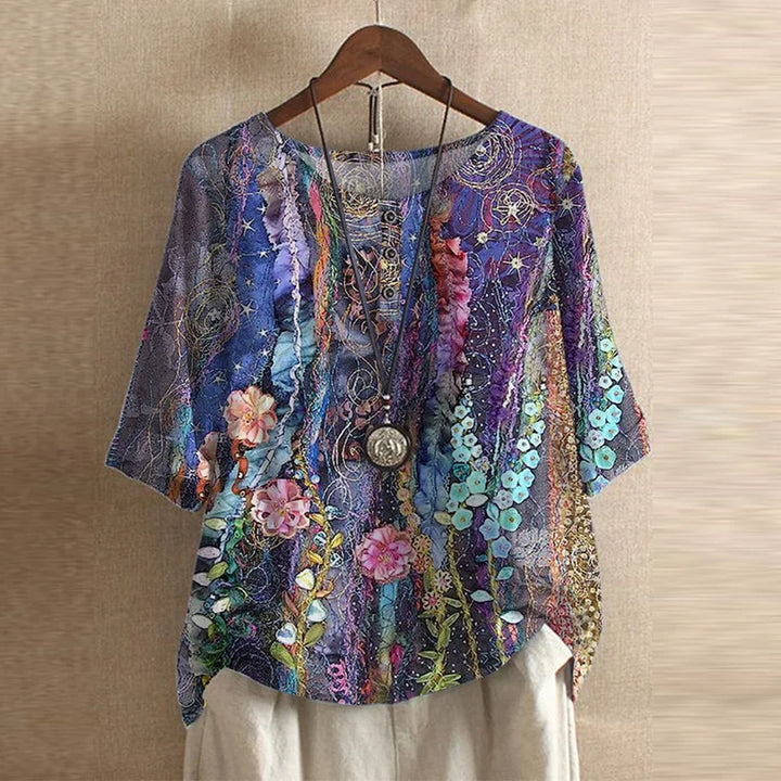 Anya Retro Floral Blouse