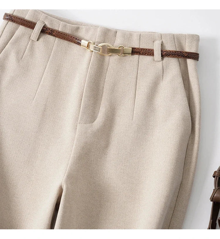 Virella Wide-Leg Wool Trousers