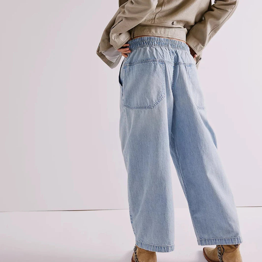 Solara Drawstring Crop Jeans