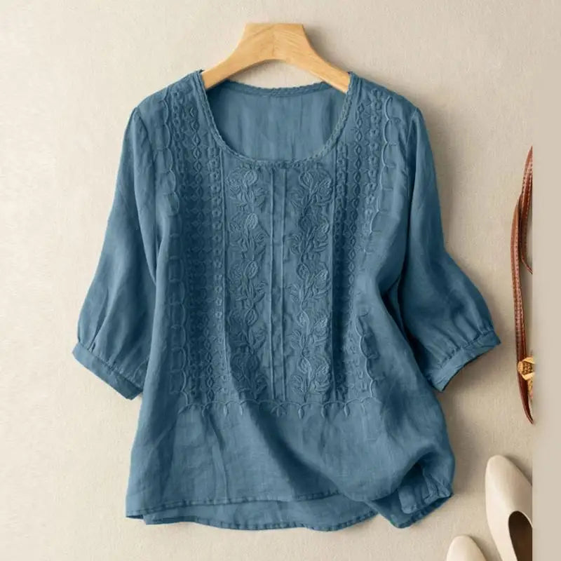 Sonia Embroidered Relaxed Blouse