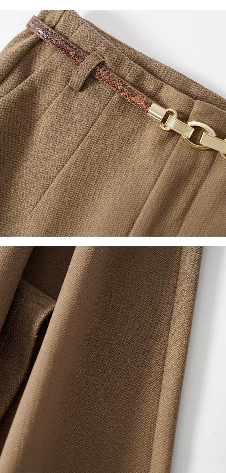 Virella Wide-Leg Wool Trousers