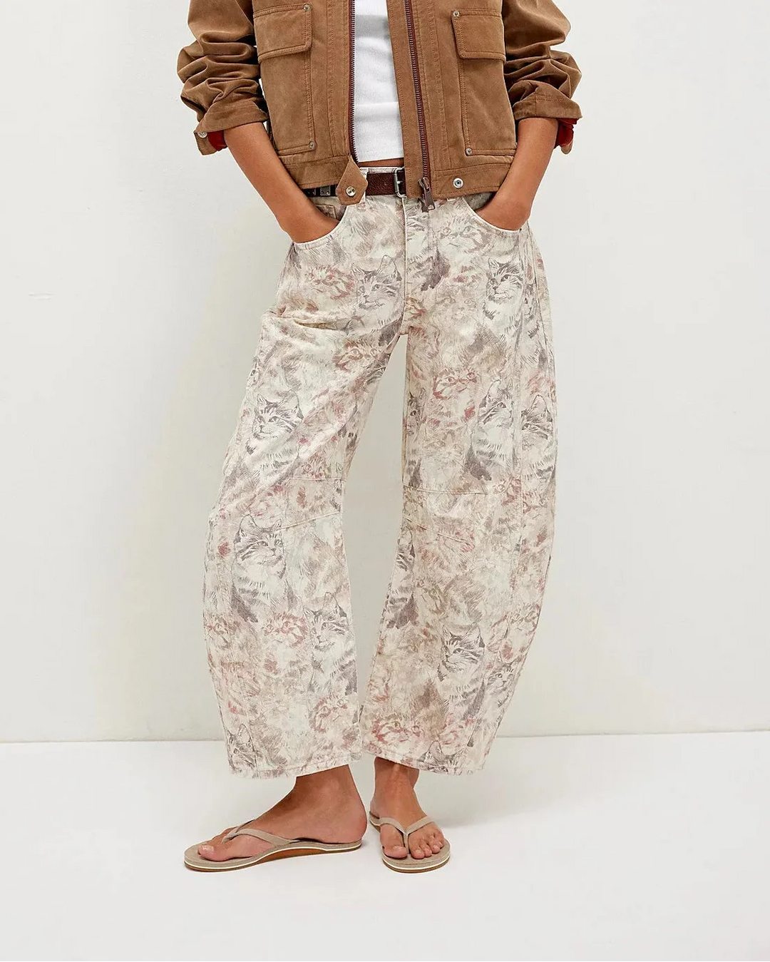 Virelle Tapestry Wide-Leg Jeans