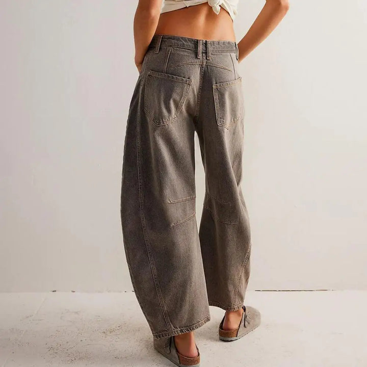 Everly Barrel-Leg Denim Jeans