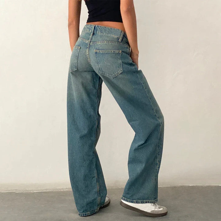 Miley Low-Waist Wide-Leg Jeans