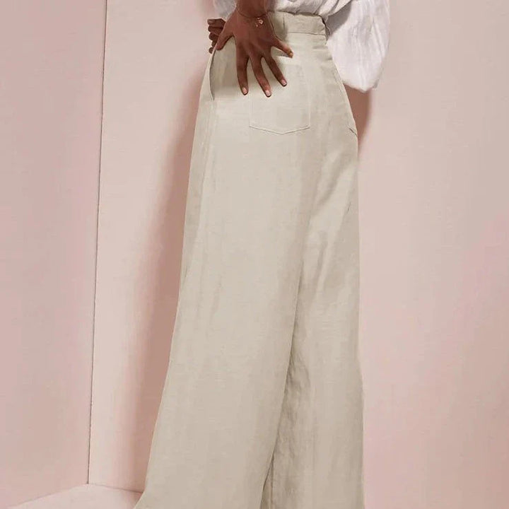 Solenne Linen Summer Trousers