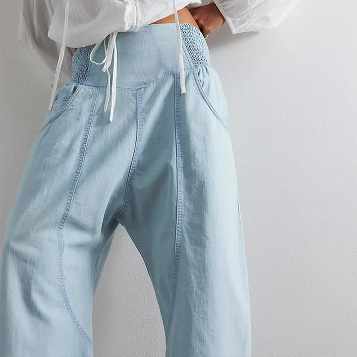Marlowe Washed Wide-Leg Pants