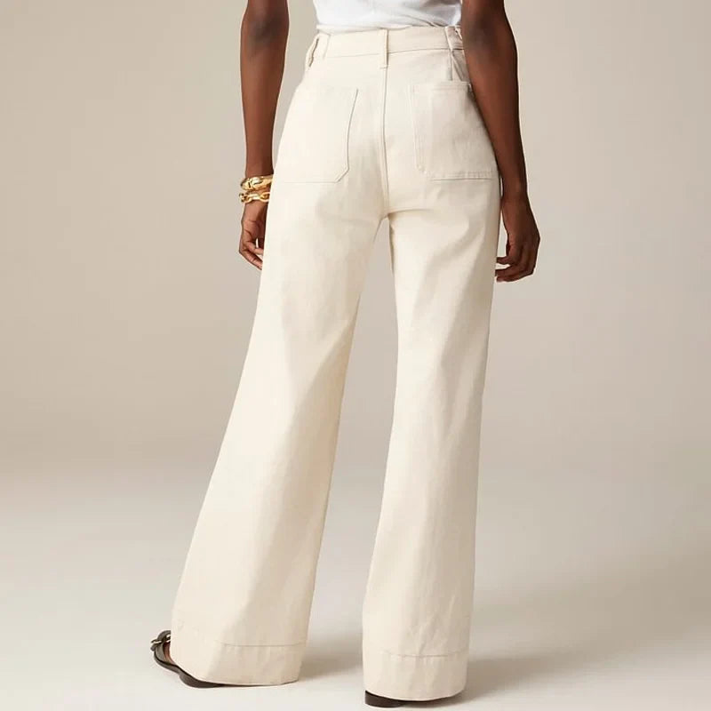 Aurelia Pocket Detail Wide-Leg Jeans