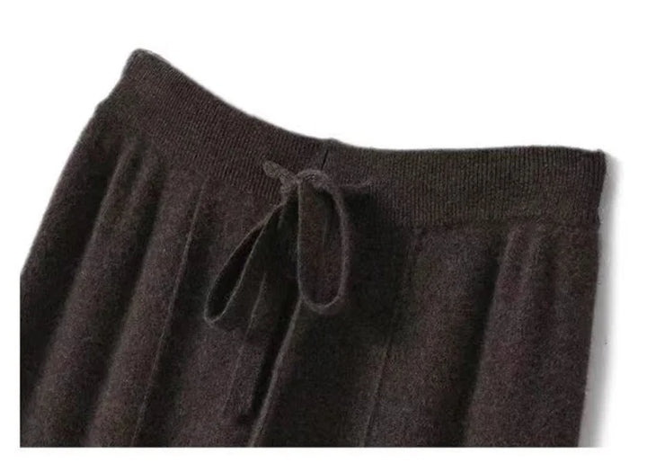 Elysia Merino Wool Wide-Leg Trousers