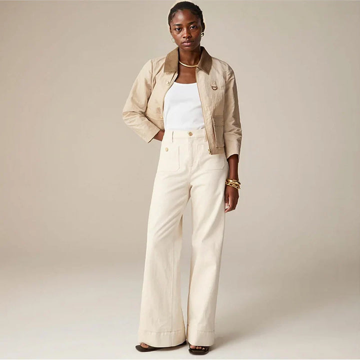 Aurelia Pocket Detail Wide-Leg Jeans
