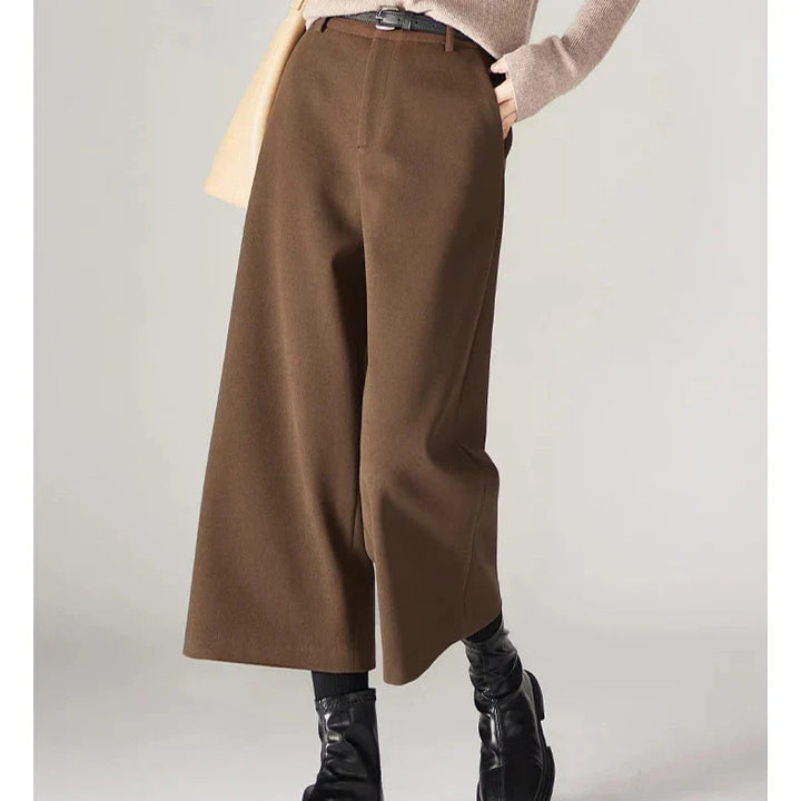 Elowira Wool Wide-Leg Trousers