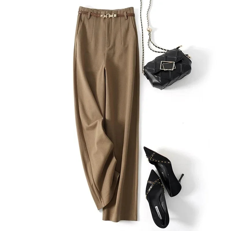 Virella Wide-Leg Wool Trousers