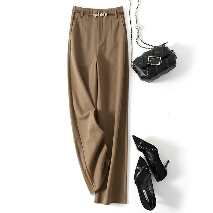 Virella Wide-Leg Wool Trousers