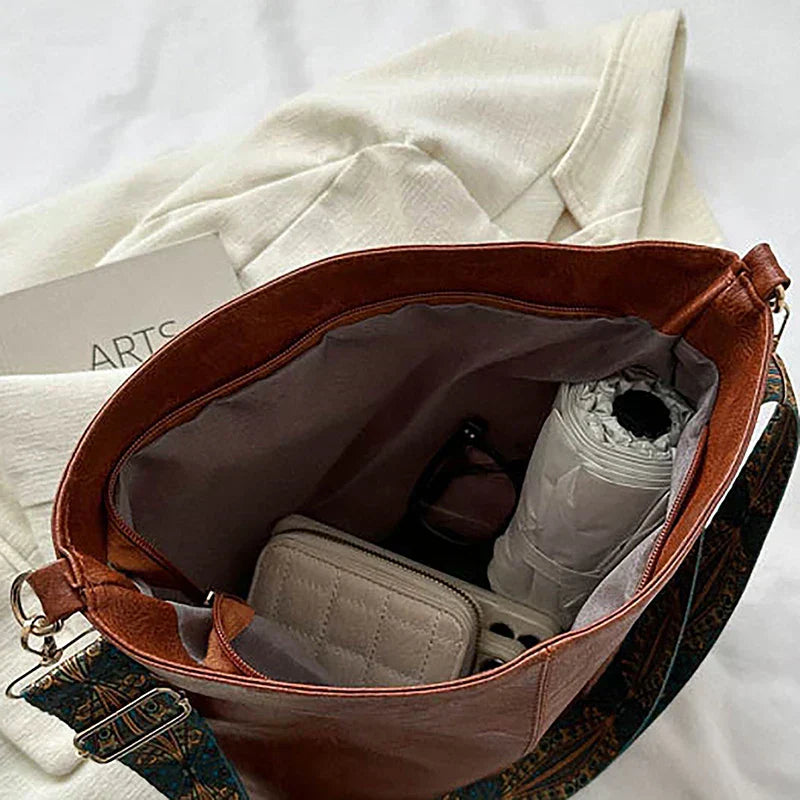 Mave Woven Strap Shoulder Bag