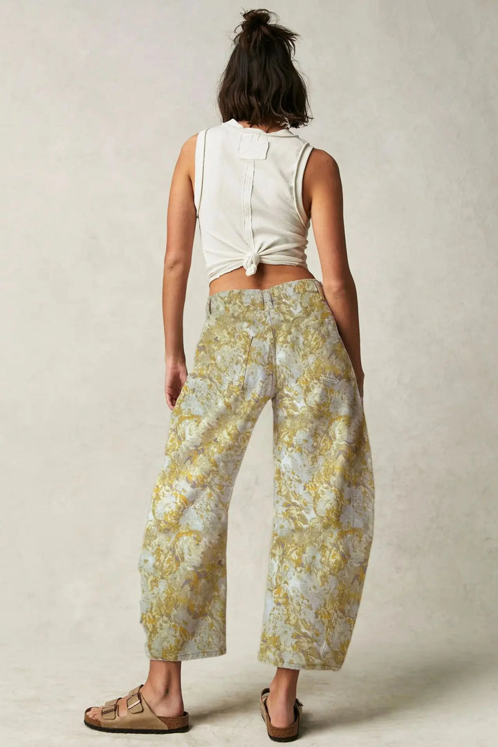Virelle Tapestry Wide-Leg Jeans