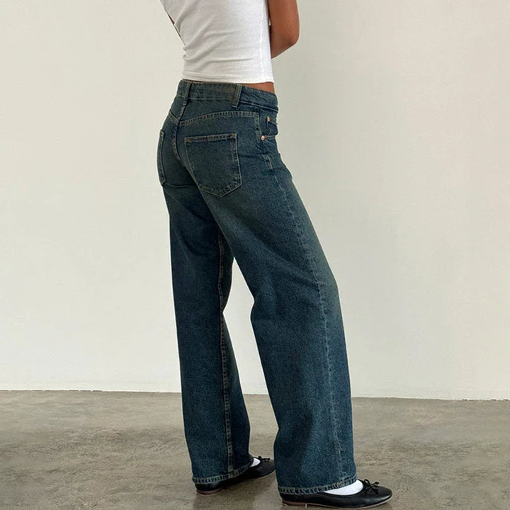 Miley Low-Waist Wide-Leg Jeans