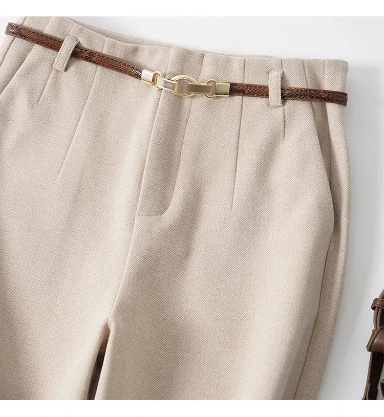Virella Wide-Leg Wool Trousers