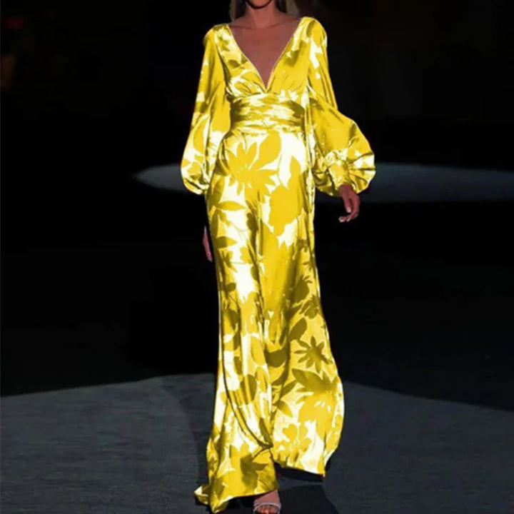 Felicia Flowy V-Neck Maxi Dress