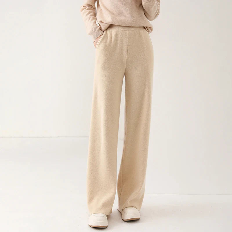Mireya Merino Wide-Leg Lounge Pants