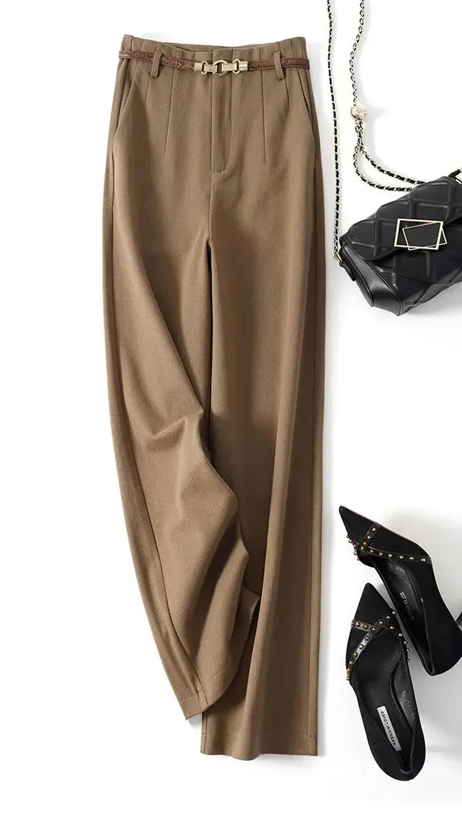 Virella Wide-Leg Wool Trousers