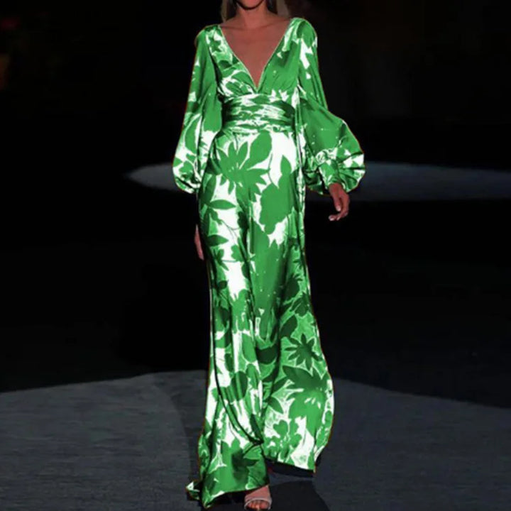 Felicia Flowy V-Neck Maxi Dress