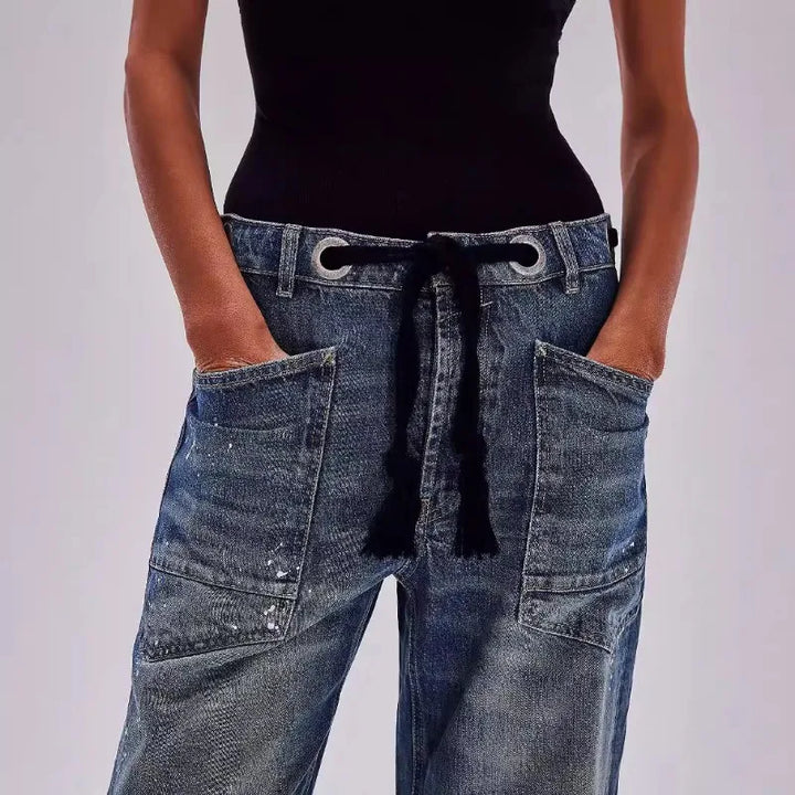 Elodie Artisan Drawstring Jeans