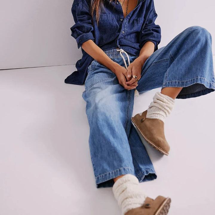 Solara Drawstring Crop Jeans