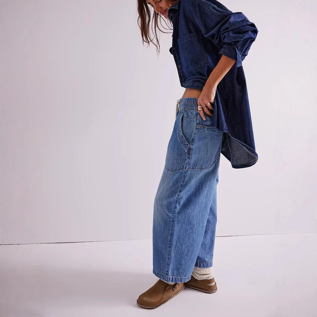 Solara Drawstring Crop Jeans