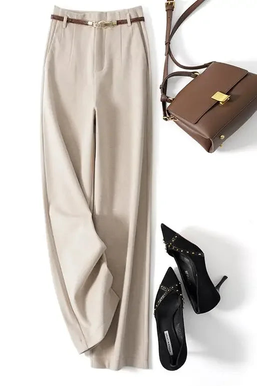 Virella Wide-Leg Wool Trousers
