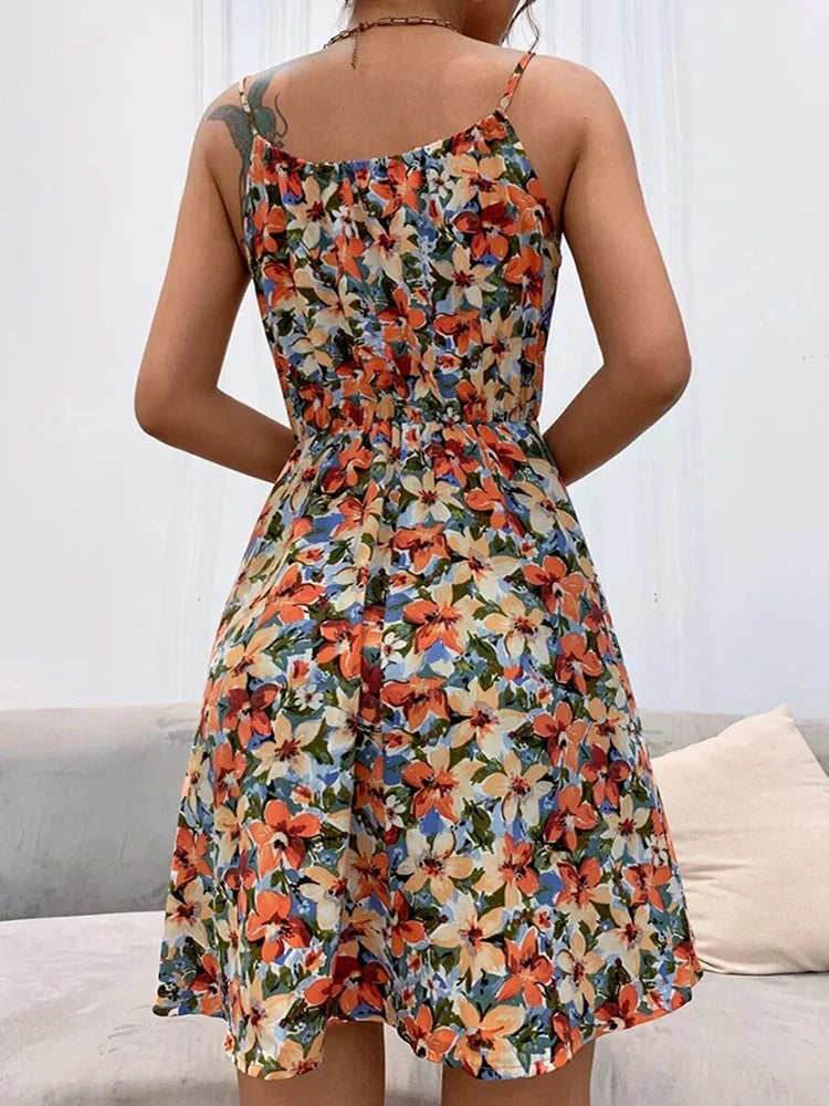 Isla Floral Summer Midi Dress