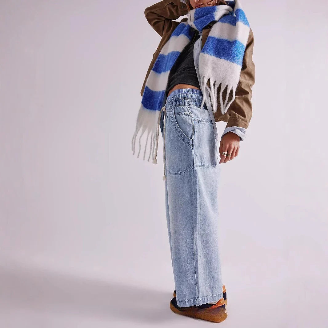 Solara Drawstring Crop Jeans