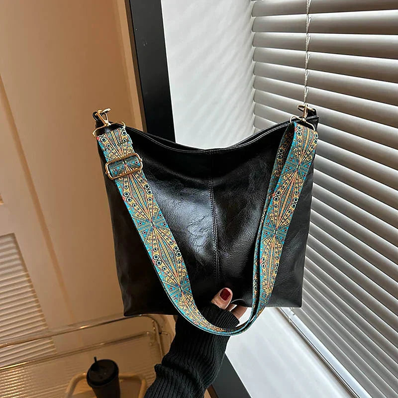 Mave Woven Strap Shoulder Bag