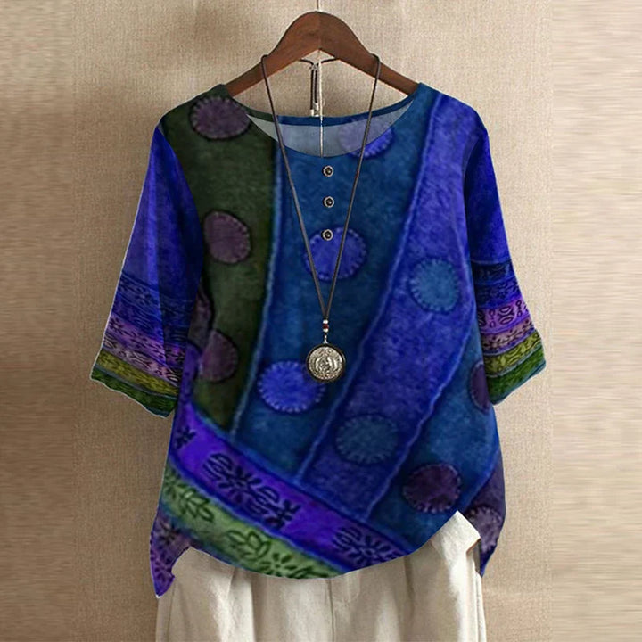 Anya Retro Floral Blouse